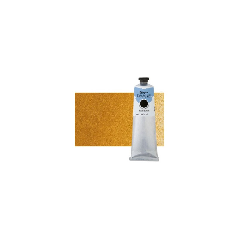 Material Bellas Artes-Grabado-Tinta Grabado Ecologica Ocre Amarillo, tubo 150 ml