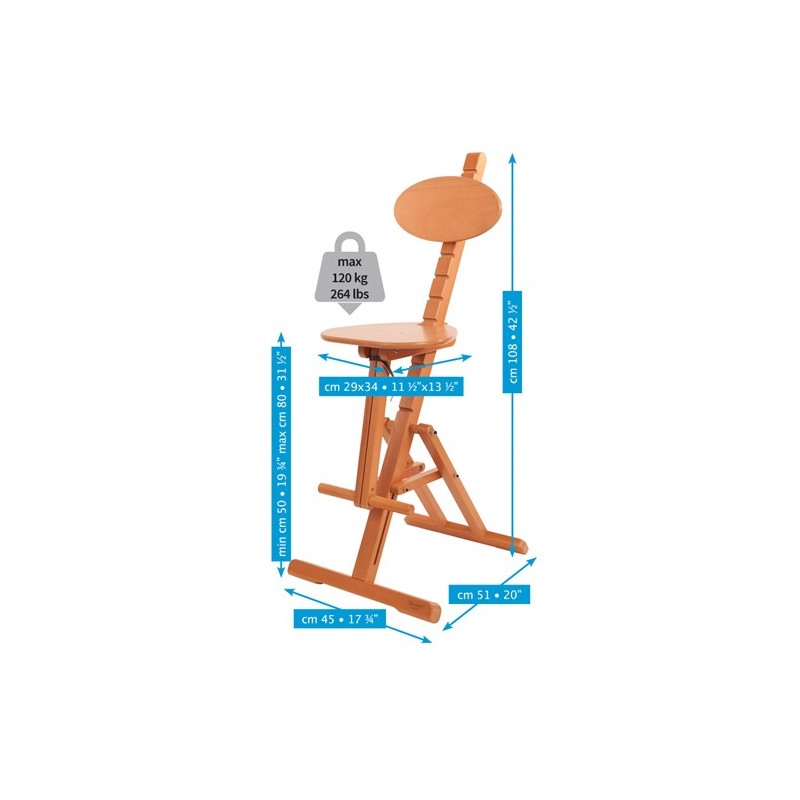 Material Bellas Artes - Pintura - Taburete Ajustable M44 Mabef | totenart.com