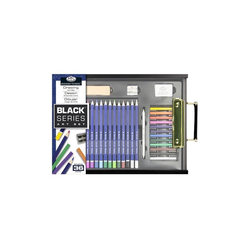 Material Bellas Artes - Pintura - Set de dibujo Black Series (36 piezas), Royal&Langnickel ** | totenart.com