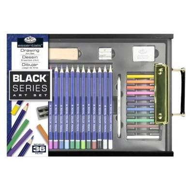 Material Bellas Artes - Pintura - Set de dibujo Black Series (36 piezas), Royal&Langnickel ** | totenart.com