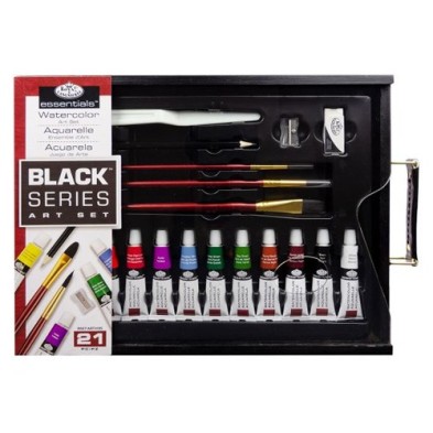 Material Bellas Artes - Pintura - Set de acuarela Black Series (21 piezas), Royal&Langnickel ** | totenart.com