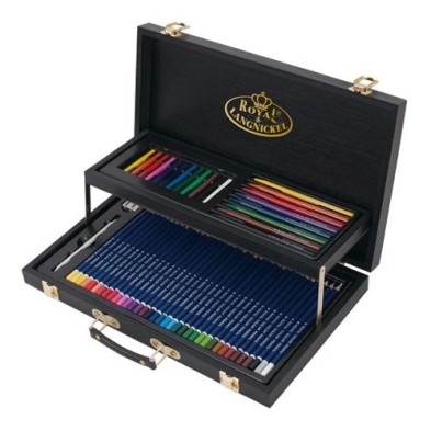 Material Bellas Artes - Pintura - Set de dibujo Black Series Caja Madera (59 piezas), Royal&Langnickel ** | totenart.com
