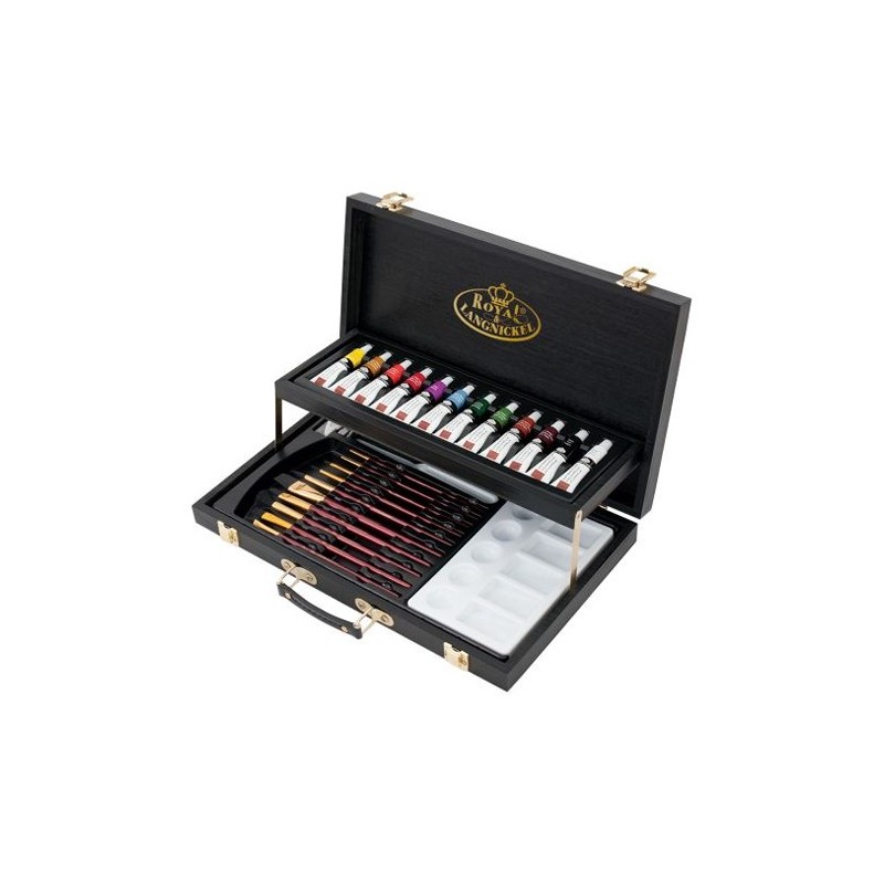 Material Bellas Artes - Pintura - Set de acrílico Black Series Caja Madera (28 piezas), Royal&Langnickel ** | totenart.com