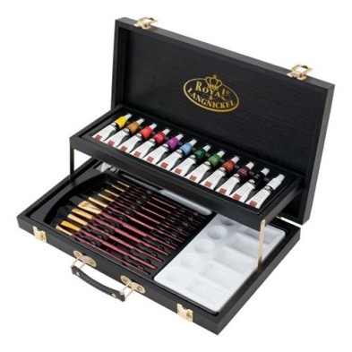 Material Bellas Artes - Pintura - Set de acrílico Black Series Caja Madera (28 piezas), Royal&Langnickel ** | totenart.com