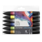 Material Bellas Artes - Pintura - Set 6 Rotuladores acuarela Promarker Winsor & Newton, tonos básicos | totenart.com