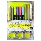 Material Bellas Artes – pintura-y-dibujo - Set crea tu diario Verde Pastel, Bullet Journal | totenart.com