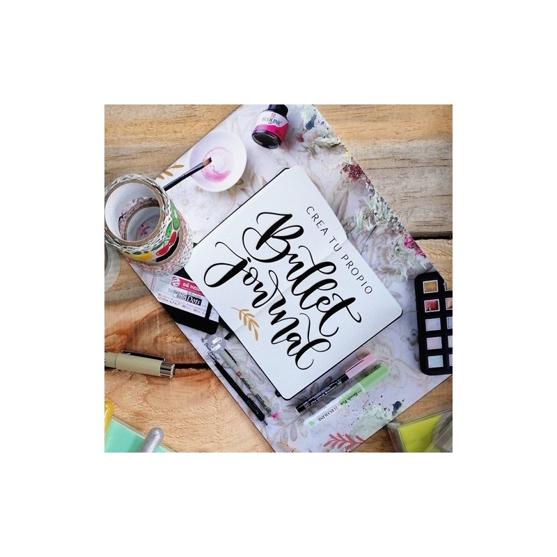 Material Bellas Artes – pintura-y-dibujo - Set crea tu diario Rosa Pastel, Bullet Journal | totenart.com