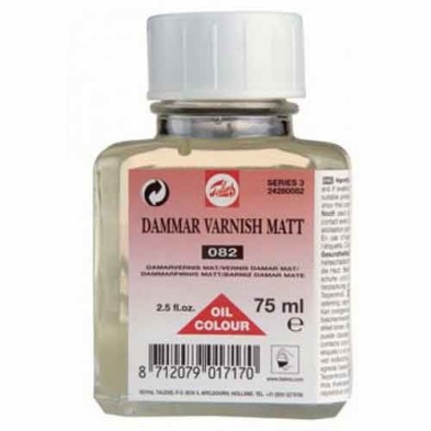 Material Bellas Artes –pintura- Barniz Damar mate Talens, 75 ml | totenart.com