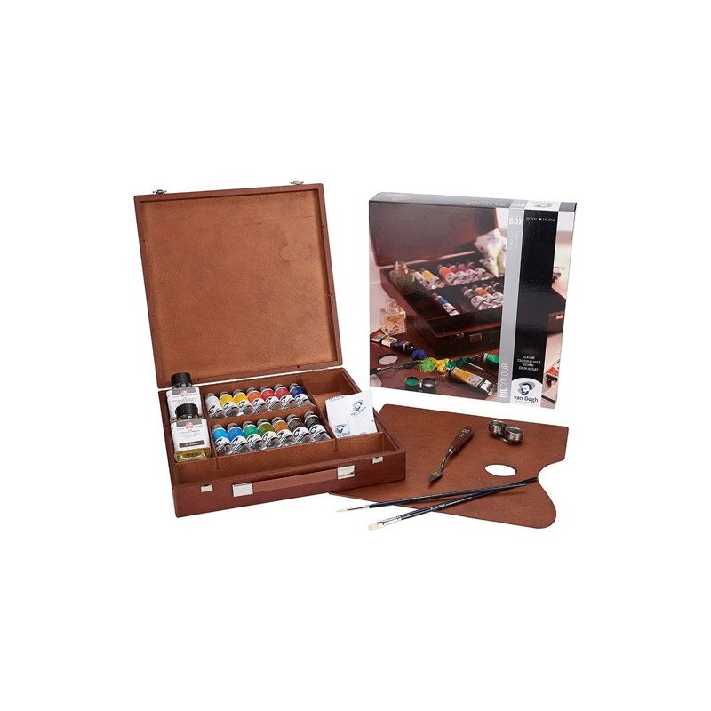 Material Bellas Artes - Pintura - Caja de madera Inspiration óleo Van Gogh  | totenart.com