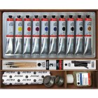 Material Bellas Artes - Pintura - Caja de madera con 10 colores óleo Titan extra fino (60 ml) | totenart.com