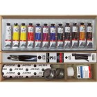 Material Bellas Artes - Pintura - Caja de cartón con 12 colores óleo Titan Goya (20 ml) | totenart.com
