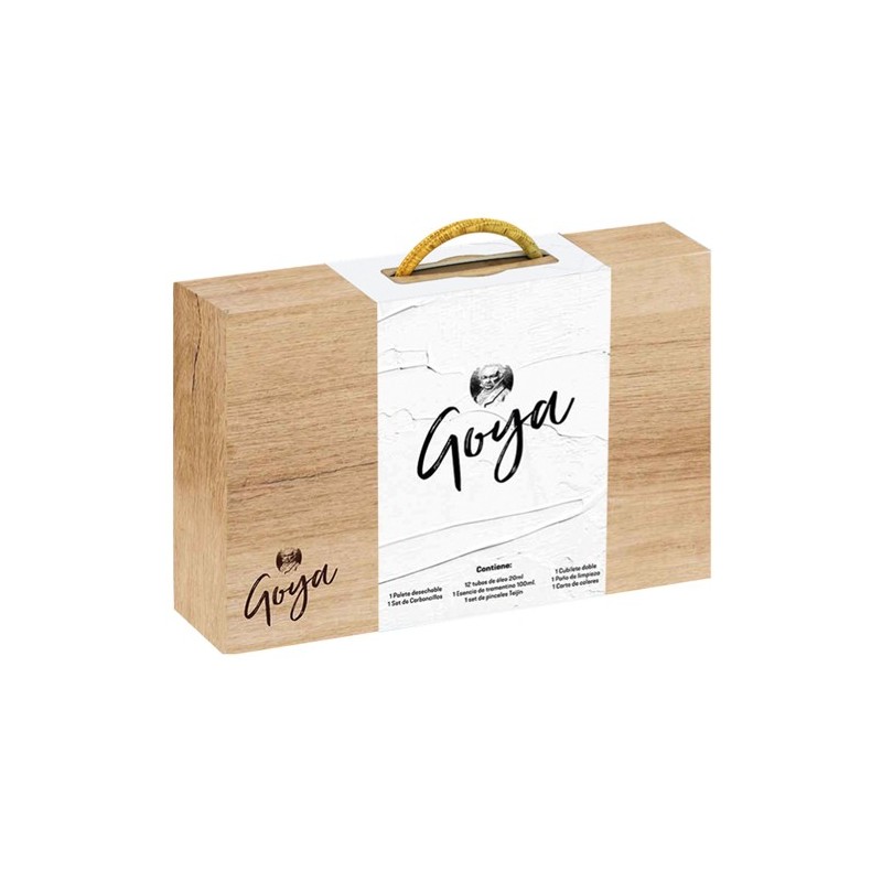 Material Bellas Artes - Pintura - Caja de cartón con 12 colores óleo Titan Goya (20 ml) | totenart.com