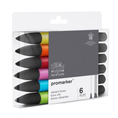 Material Bellas Artes - Pintura - Rotuladores Promarker Set 6 tonos vibrantes | totenart.com