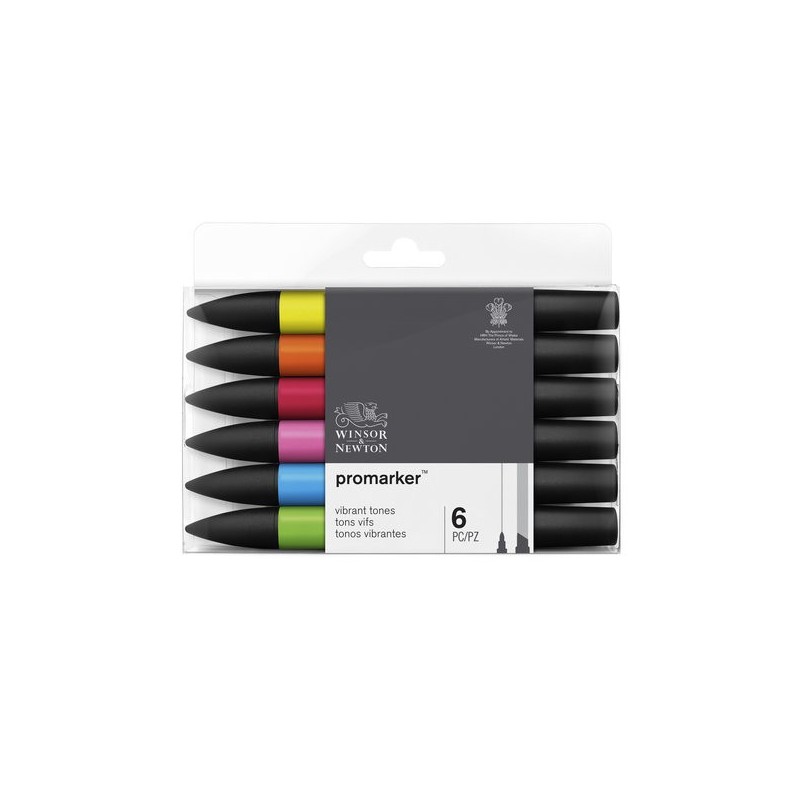 Material Bellas Artes - Pintura - Rotuladores Promarker Set 6 tonos vibrantes | totenart.com