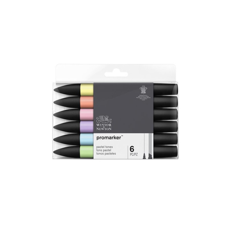 Material Bellas Artes - Pintura - Rotuladores Promarker Set 6 tonos pastel | totenart.com