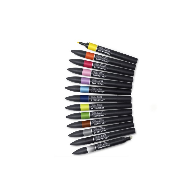 Material Bellas Artes - Pintura - Rotuladores Promarker 12 + 1, Set 1 | totenart.com