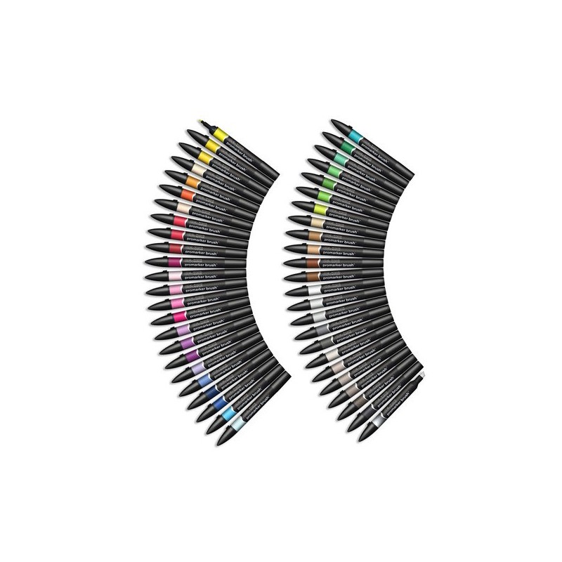 Material Bellas Artes - Pintura - Rotuladores Promarker Brush 48 colores surtidos set | totenart.com