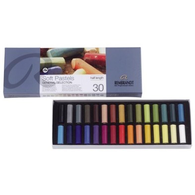 Material Bellas Artes – pintura-y-dibujo - Caja pastel Rembrandt 30 medios colores, Seleccion General | totenart.com