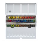 Material Bellas Artes - Pintura - Caja metálica con 24 pastillas acuarelas Rembrandt | totenart.com