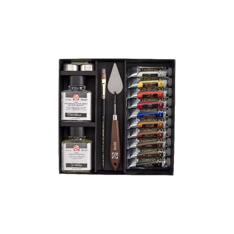 Material Bellas Artes – pintura-y-dibujo - Caja Óleo EDICIÓN LIMITADA Rembrandt Year caja 10 óleos 15 ml. ** | totenart.com