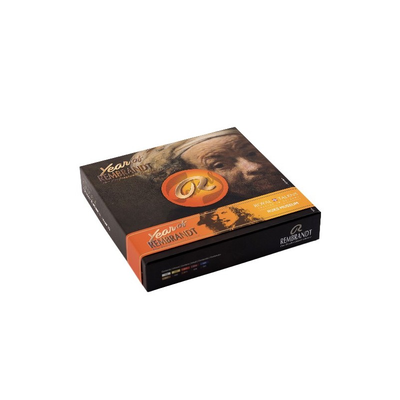 Material Bellas Artes – pintura-y-dibujo - Caja Óleo EDICIÓN LIMITADA Rembrandt Year caja 10 óleos 15 ml. ** | totenart.com
