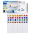 Material Bellas Artes - Pintura - Set acuarela 36 godets, estuche de plástico, White Nights | totenart.com
