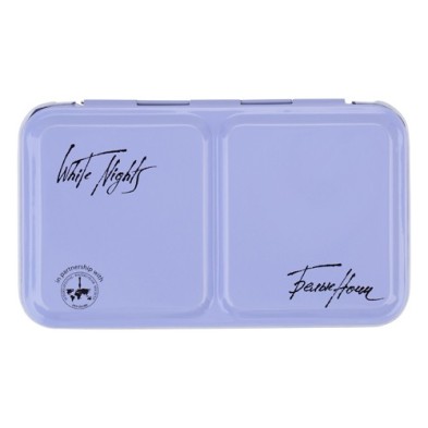 Material Bellas Artes - Pintura - Caja acuarela de metal para 12 godets, VACÍA, Celeste, White Nights | totenart.com