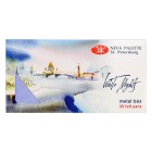 Material Bellas Artes - Pintura - Set acuarela 35 godets, estuche de metal, Celeste, White Nights | totenart.com