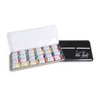 Material Bellas Artes - Pintura - Set acuarela 24 godets, estuche de metal, White Nights | totenart.com