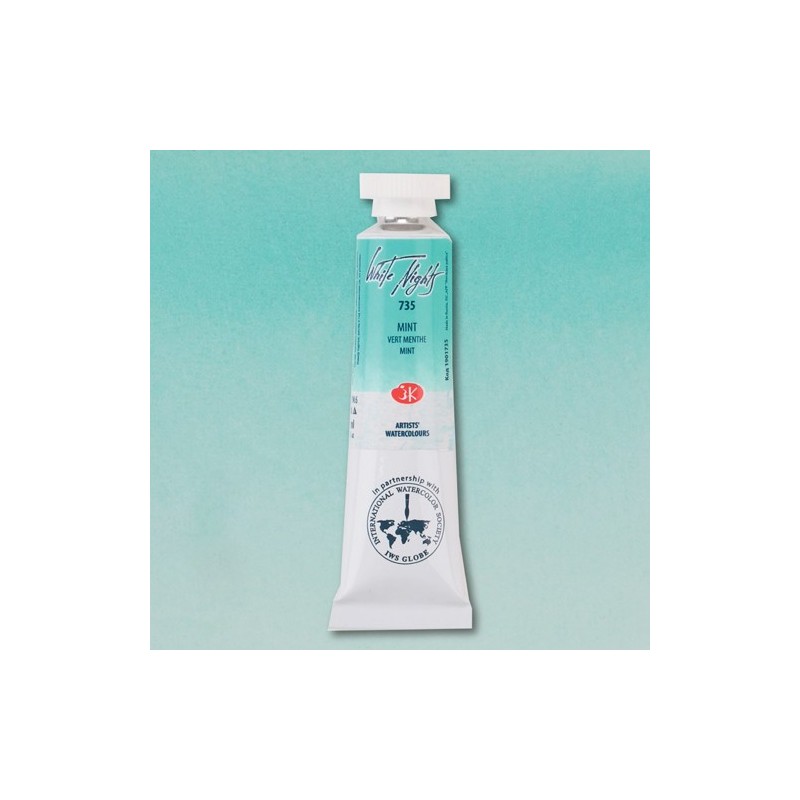Material Bellas Artes - Pintura - Acuarelas White Nights en tubo 10 ml. Menta 735 (Pastel) | totenart.com