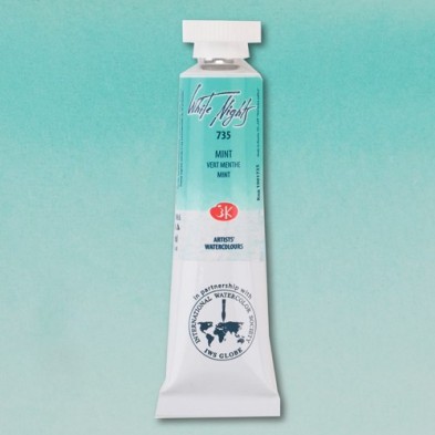 Material Bellas Artes - Pintura - Acuarelas White Nights en tubo 10 ml. Menta 735 (Pastel) | totenart.com