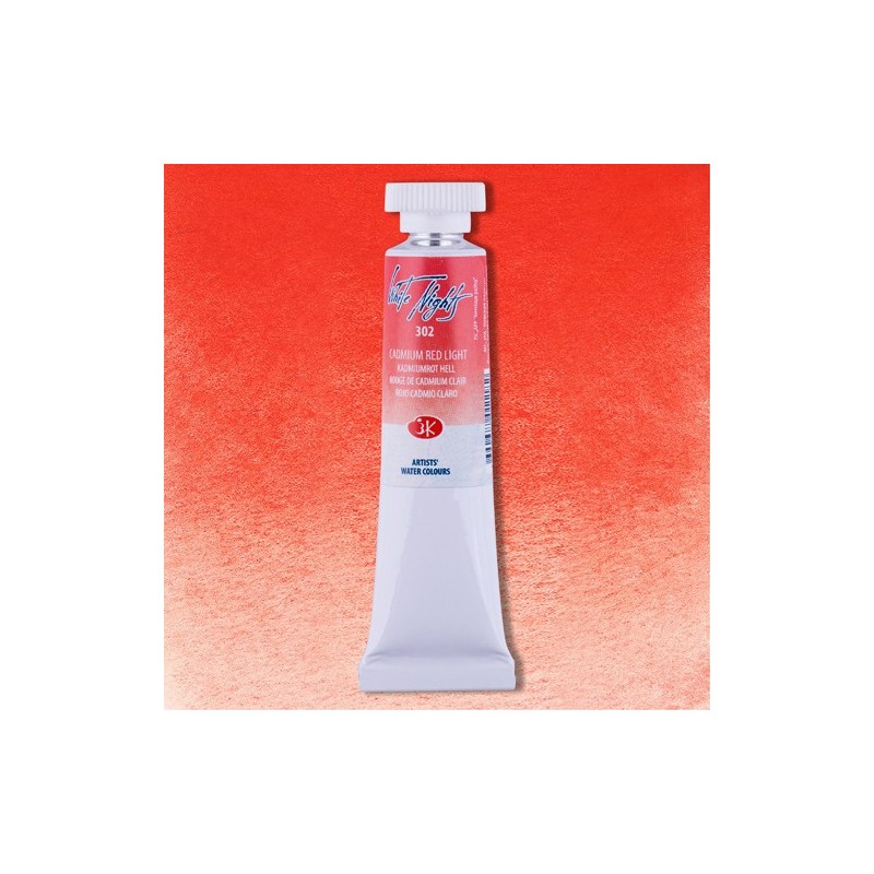 Material Bellas Artes - Pintura - Acuarelas White Nights en tubo 10 ml. Rojo Claro de Cadmio 302 | totenart.com