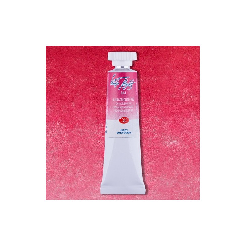 Material Bellas Artes - Pintura - Acuarelas White Nights en tubo 10 ml. Rojo Quinacridona 361 | totenart.com