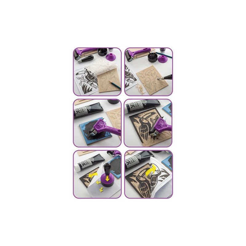 Material Bellas Artes - Pintura - Set de Grabado con Linóleo Essentials Essdee  | totenart.com