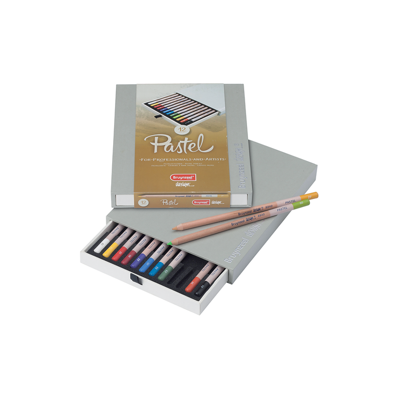 Material Bellas Artes – pintura-y-dibujo - Estuche de 12 lápices pastel Sakura Bruynzeel | totenart.com