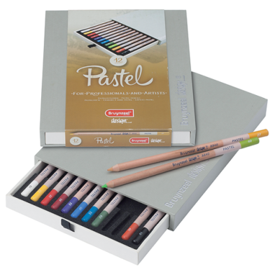 Material Bellas Artes – pintura-y-dibujo - Estuche de 12 lápices pastel Sakura Bruynzeel | totenart.com