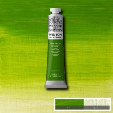 Material Bellas Artes - Pintura - Óleo Winsor & Newton Winton color Tono Verde Cromo (200 ml) | totenart.com