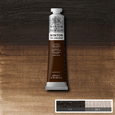 Material Bellas Artes - Pintura - Óleo Winsor & Newton Winton color tierra sombra natural (200 ml) | totenart.com