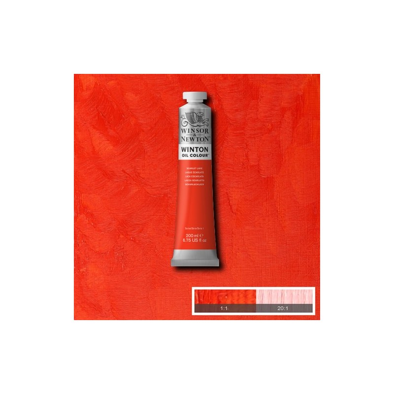 Material Bellas Artes - Pintura - Óleo Winsor & Newton Winton color Laca Escarlata (200 ml) | totenart.com