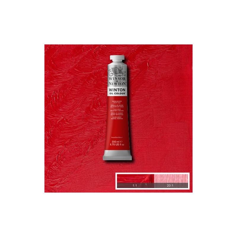 Material Bellas Artes - Pintura - Óleo Winsor & Newton Winton color Tono Rojo de Cadmio Oscuro (200 ml) | totenart.com