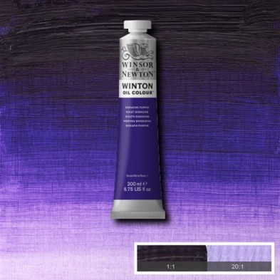 Material Bellas Artes - Pintura - Óleo Winsor & Newton Winton color Púrpura de Dioxacina (200 ml) | totenart.com