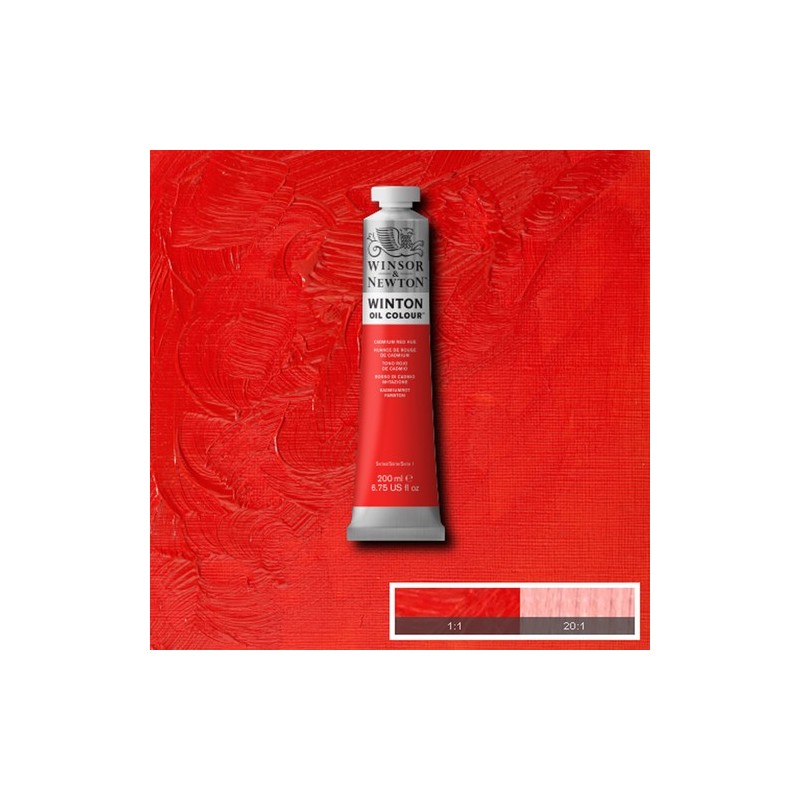 Material Bellas Artes - Pintura - Óleo Winsor & Newton Winton color tono rojo cadmio (200 ml) | totenart.com
