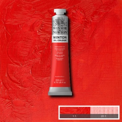 Material Bellas Artes - Pintura - Óleo Winsor & Newton Winton color tono rojo cadmio (200 ml) | totenart.com