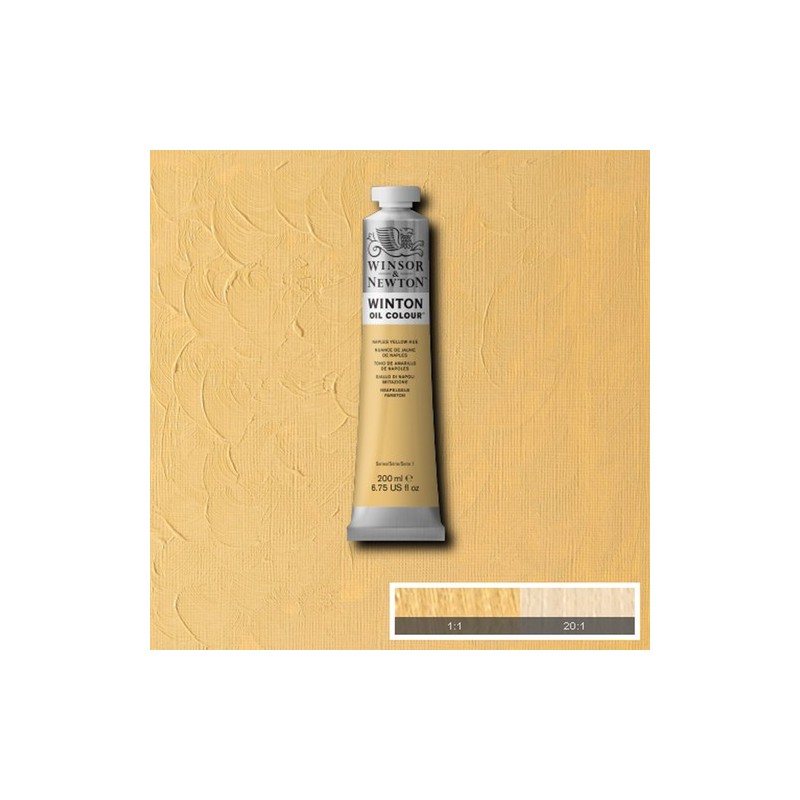 Material Bellas Artes - Pintura - Óleo Winsor & Newton Winton color Tono Amarillo de Nápoles (200 ml) | totenart.com