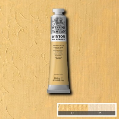 Material Bellas Artes - Pintura - Óleo Winsor & Newton Winton color Tono Amarillo de Nápoles (200 ml) | totenart.com