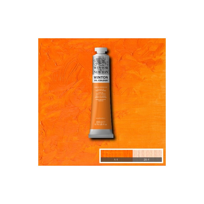 Material Bellas Artes - Pintura - Óleo Winsor & Newton Winton color tono naranja cadmio (200 ml) | totenart.com