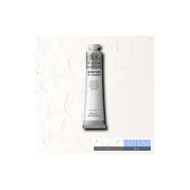 Material Bellas Artes - Pintura - Óleo Winsor & Newton Winton color blanco de titanio (200 ml) | totenart.com