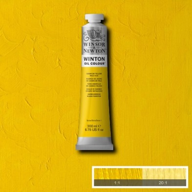 Material Bellas Artes - Pintura - Óleo Winsor & Newton Winton color tono amarillo cadmio pálido (200 ml) | totenart.com