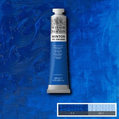 Material Bellas Artes - Pintura - Óleo Winsor & Newton Winton color tono azul cobalto (200 ml) | totenart.com