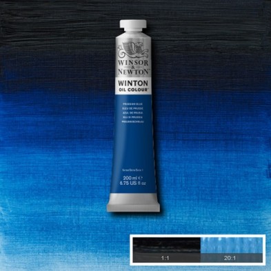 Material Bellas Artes - Pintura - Óleo Winsor & Newton Winton color Azul de Prusia (200 ml) | totenart.com